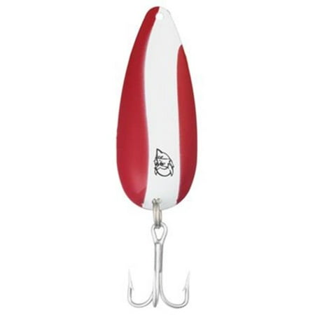 Dardevle Troll Devle Hd Spoon 4 1/2in 1 1/2oz Red/White Stripe Nickel Back 63