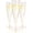 Rose Gold Glitter, variant on Set of 24 Silver Glitter Plastic Champagne Flutes - 4.5 oz Capacity - Shatterproof Durable Disposable Glasses - Elegant Design - Ideal for Weddings, Cocktail Parties, and Outdoor Celebrations