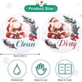 thumbnail image 2 of Clean Dirty Dishwasher Magnet, Double Sided Dishwasher Clean Dirty Sign Magnetic Clean Dirty Flip Sign Dishwasher Indicator for Dish Washer Dish Bin Decor Kitchen Organization Storage, 2 of 7