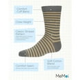 thumbnail image 3 of MeMoi Thin Stripe Cotton Blend Crew Sock - Boys - Male, 10 12, Gray, 3 of 12