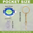 thumbnail image 2 of shiyou-Golf Green Slope Reader with Golf Ball Marker Hat Clip, High Precision Golf Putting Green Reader with Hanging Chain Golf Slope Putting Level Golf Level Marker for Indoor Outdoor, 2 of 4