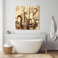 thumbnail image 6 of Wall Art Prints, Vintage Octopus Framed Canvas Prints for Bedroom Living Room Bathroom Office, Beige Nautical Coastal Retro Gallery Wrap Wall Art Poster for Gifts Home Decor 12"x12", 6 of 9