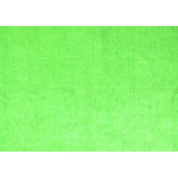 Ahgly Company Indoor Rectangle Solid Green Modern Area Rugs, 6' x 9'
