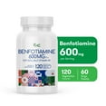 thumbnail image 3 of Vitamin B1 Benfotiamine Supplement 600mg, 120 Veggie Capsules 5X Time Fat-Soluble Thiamine, Max Boost Bioavailable Thiamine B1 Levels, Made in USA, 3 of 10