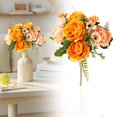 thumbnail image 2 of European Style Artificial Peony Realistic Silk Flower With Bendable Stem For Home Wedding Bridal Bouquet And Table Decor, 2 of 9