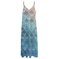 thumbnail image 4 of Mermaid Fish Scales Fine Art Sleeveless Dress Summer Dress Woman 2025, 4 of 7
