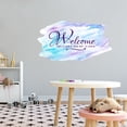 thumbnail image 2 of Greetings Wall Decals for Family Hallway - Famous Spanish Saying Welcome Sign DIY & Creativity Boy Girl Bedroom Wall Sticker - Size: 40 In x 24 In, 2 of 5