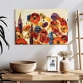 thumbnail image 3 of Elephant Stock Joyful Garden Wall Art - Horizontal Canvas Wall Art - Living Room Wall Decor - Floral And Botanical Canvas - Orange And Yellow Decor By Silvia Vassileva - 24" x 16", 3 of 8