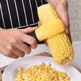 thumbnail image 3 of Rasoir de Maïs Raboteuse de Maïs en Acier Inoxydable avec Poignée en Caoutchouc Batteuse de Maïs Décapage Rapide Maïs Grain Stripper Accessoires de Cuisine, 3 of 9