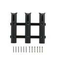 thumbnail image 2 of Support de Stockage de Canne à Pêche Portable Vertical 3-link Plastique Réutilisable Bateau Poteau Rack Monter Tube Mains Libres Professionnel Portant Organisateur Noir, 2 of 7