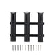 thumbnail image 1 of Eigraketly Soporte de almacenamiento para caña de pescar portátil Vertical de 3 enlaces, soporte para poste de barco, organizador profesional de Pescar Negro Eigraketly OD027581-01, 1 of 6