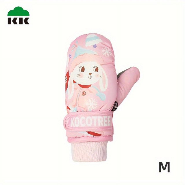 1 par de guantes de esquí para niños, guantes de invierno cálidos para mantener al bebé, guantes impermeables y resistentes al frío para jugar en la nieve