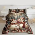 thumbnail image 2 of Homewish Cartoon Snowman Child Bedding Comforter Set, Merry Christmas Twin Comforter Sets, Rustic Farmhouse Reversible Bedding Set, Breathable Home Decor, 2-Piece, 2 of 8