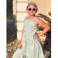 thumbnail image 3 of Arshiner Girls Sundress Button Design Summer Casual Dresses Sleeveless Dresses, 3 of 6