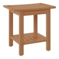 thumbnail image 3 of WestinTrends Sage HDPE Poly Plastic Waterproof Bathroom Shower Bench, Teak, 3 of 13