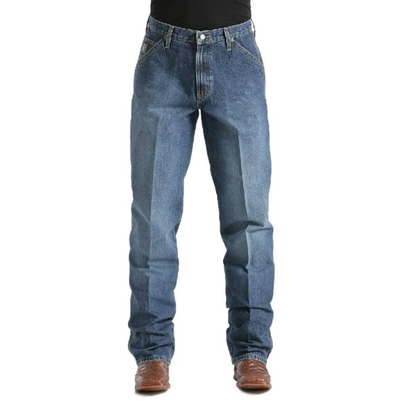 Cinch Men's Blue Label Carpenter Loose Fit Jean , Medium Stone Sandblast, 40W x 34L