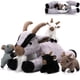 thumbnail image 1 of Set de juguetes de peluche HyDren Goat de 45 cm con 4 niños de peluche para niños, 1 of 6