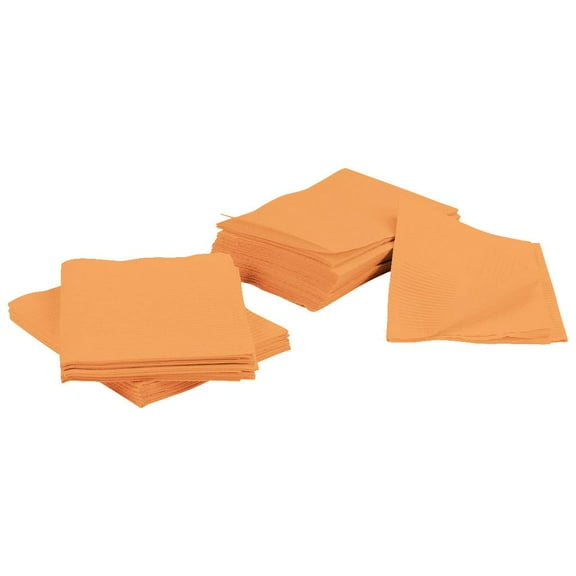3 Ply 13 x 18 Apricot Tattoo Piercing Disposable Waterproof Patient Bibs, 125 Pack