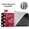 thumbnail image 3 of Valentine''s Day Love Hearts Welcome Mailbox Cover Magnetic Standard Size 21" x 19", Red Pink Polka Dots Buffalo Plaid Stripe Decorative Post Letter Box Wrap Decor Garden Yard Outdoor Decoration, 3 of 6