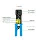 thumbnail image 3 of Herramienta De Engarzado CAT6 RJ45, Herramienta De Engarzado Profesional RJ45 Resistente A La Corrosión De Alta Torsión Acero Resistente Todo En Para Conector RJ, 3 of 7