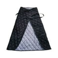 thumbnail image 1 of Qarigey Funda acogedora negra a prueba de viento para la parte inferior del cuerpo, para usuarios de sillas de ruedas, manta para silla de masajeadores negro, 1 of 6