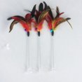 thumbnail image 4 of 2PCS Cat Teaser Toy Faux Feather Mouse Bell Spring Suction Cup Cat Wand Pet Toy, 4 of 10