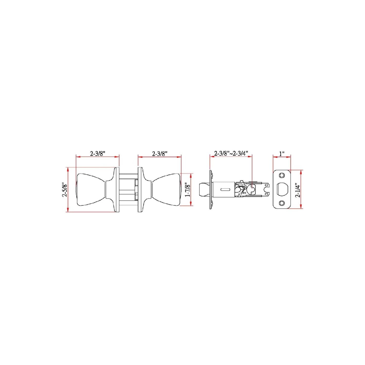 Design House Tulip Non-Locking Passage Hall and Closet Door Knob, Satin Nickel