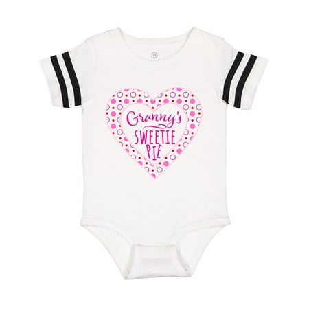 

Inktastic Granny s Sweetie Pie with Pink Hearts Gift Baby Boy or Baby Girl Bodysuit