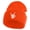 Orange, variant on Skeleton Rock Logo Embroidered 12" Long Knitted Beanie - Navy OSFM