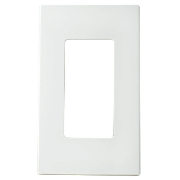 Leviton Decora Plus White 1 Gang Polycarbonate Rocker Screwless Wall