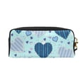 thumbnail image 2 of YFYANG Leather Portable Travel Small Makeup Bag, Multifunctional Storage Bag, Hearts Line Texture Pattern Cosmetic Bag, 2 of 4