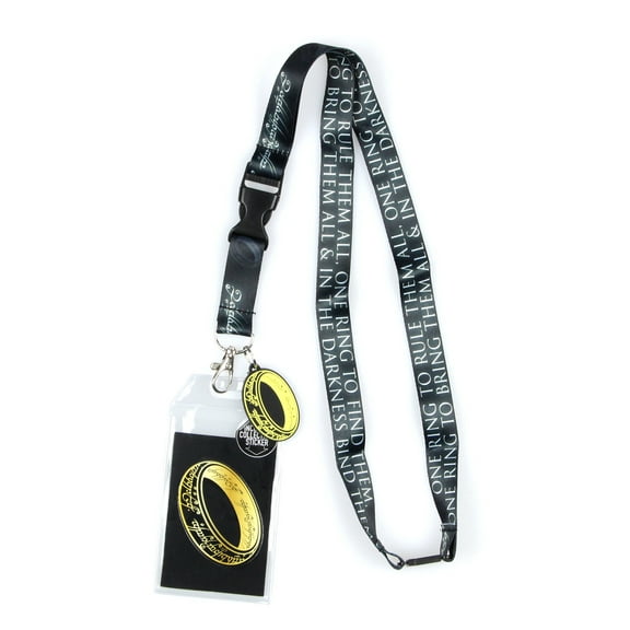 Lord of the Rings The One Ring Precious Lanyard Clear ID Badge Holder Keychain