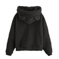 thumbnail image 6 of MEZZALL Girls' Hoodie Children Tops Casual Hoodie Plain Pullover Winter Warm Long Sleeve Tops Jackets Leisure Sweatshirt For Girls With Pockets Holiday Dailywear, 6 of 7