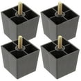 thumbnail image 2 of Pungan sofa legs Plastic Furniture Legs 4pcs Square Replacement Feet for Sofa, Chair, Table,3.15"X2.05"X2.05", 2 of 10