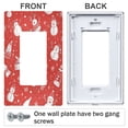 thumbnail image 3 of Yayeee Rocker Switch Wall Plate 1-Gang 4.6"x2.9" Home Decorative Outlet Cover, Red Snowman, 3 of 6