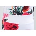 thumbnail image 3 of REDHOTYPE Grande Taille Femmes Manches Longues Poitrine Découpe Conception Longue Robe Florale O Col Taille Haute Stretch Boho Mode Élégante Longue Robe, 3 of 5