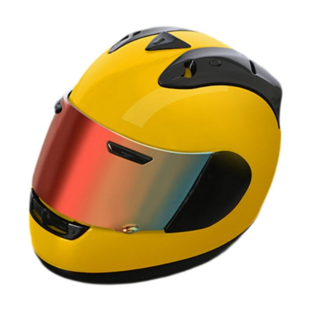 Modelo de casco de motocicleta a escala 1/6, escena de diorama, accesorios fotográficos elegantes, miniatura de cosplay amarillo