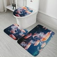 thumbnail image 5 of Jellyfish Ocean Style Bathroom Mats Set of 3 Pieces，Non Slip Non Slip Mats, Washable Mats, Decorative Carpets for Bathrooms, Kitchens, And Bedrooms., 5 of 7