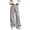 Gray, variant on Spazoro Girls Wide Leg Sweatpants with Pockets, Warm Ruffled Waistband Solid Color Pull On Loose Fit Baggy Trousers Fall Winter Casual Bottoms Pink Size 7-8