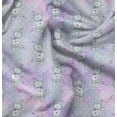 thumbnail image 1 of Soimoi Blue Rayon Fabric Teddy Bear & Dot Kids Print Fabric by Yard 56 Inch Wide, 1 of 6