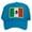Aqua, variant on Top Headwear Mexico Flag Trucker Hat - Men's Foam Mesh Snapback Cap Black