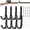 Gun Rack-4 Pair, variant on Soft Padded Horizontal Metal Wall Mount Gun Rack, Heavy Duty Storage Hook for Shotgun Rifle Archery Bow Sword Display