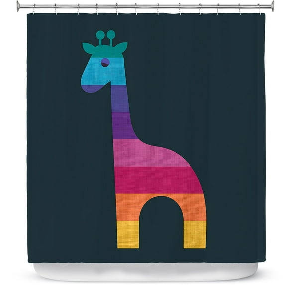 Shower Curtains 70" x 84" from DiaNoche Designs by Kim Hubball - Giraffe Nursery