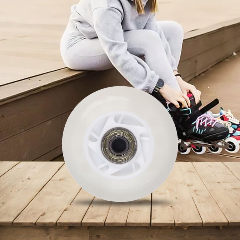 Inline Skate Rayon White - Luminous Wheels - Inline Skates