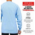 thumbnail image 3 of Access Men's Heavyweight Long Sleeve Thermal Crew Neck Top (Sky, 5X-Large), 3 of 6