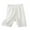 White, variant on Jalioing Girls Summer Biker Shorts Ribbed Elastic Waist Cotton Shorts Summer Casual Comfy Plain Yoga Shorts
