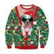 thumbnail image 3 of Suéter navideño de mal gusto para hombre y mujer, sudadera navideña con estampado 3D de perro, copo de nieve, campana, reno y Papá Noel para fiestas navideñas, 3 of 5