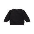 thumbnail image 4 of Chandail à Col Rond à Manches Longues pour Bébé Garçon « Mama‘s Boy », Chandail Molletonné, Haut, T-Shirt, Blouse, Noir, 0-6 Mois, 4 of 7