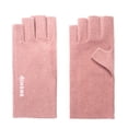 thumbnail image 2 of NIBOLOG 1 Pair Women Gloves Reflective Letter Warm Winter Bright Color Nail Gloves for Outdoor, 2 of 8