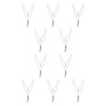 thumbnail image 2 of Sonducket Collar de cadena Hojas Joyas estéticas Gargantilla multicapa Accesorios de hojas Collares en capas Accesorios de diario Plata Plata 10Conjunto, 2 of 6